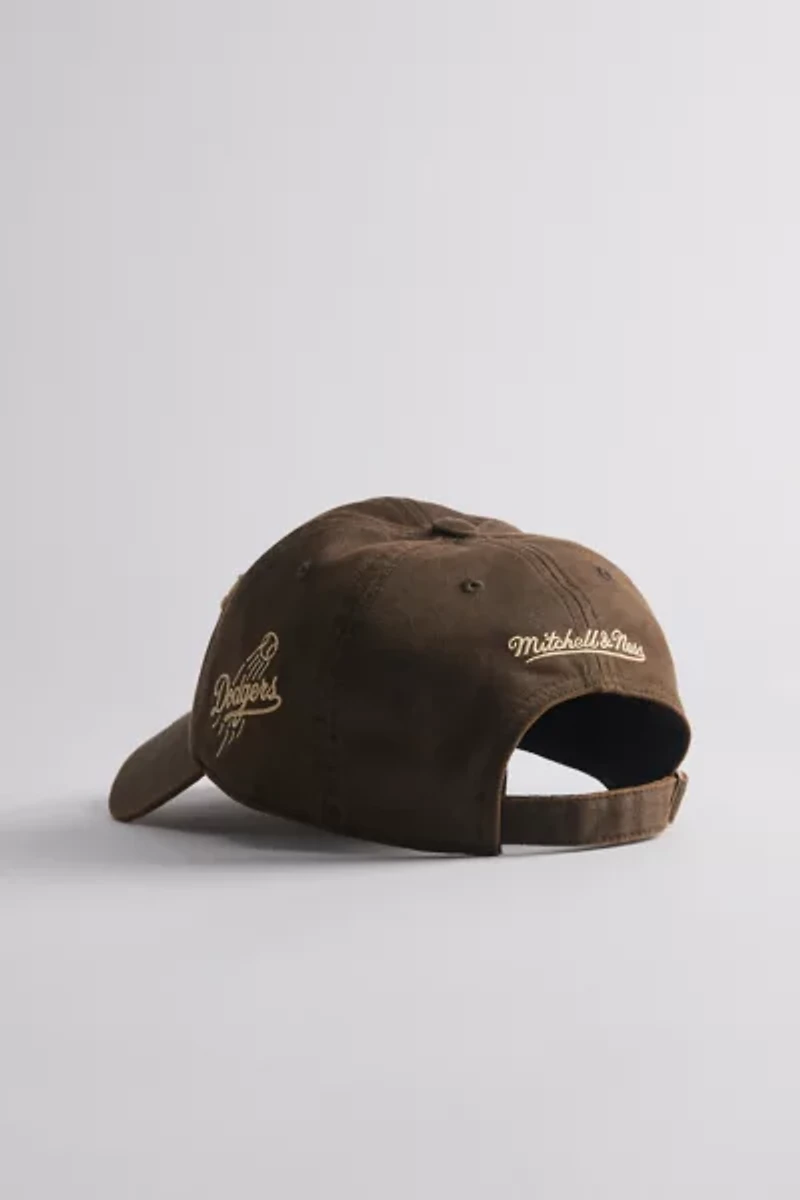 Mitchell & Ness MLB Los Angeles Dodgers Faux Leather Dad Hat