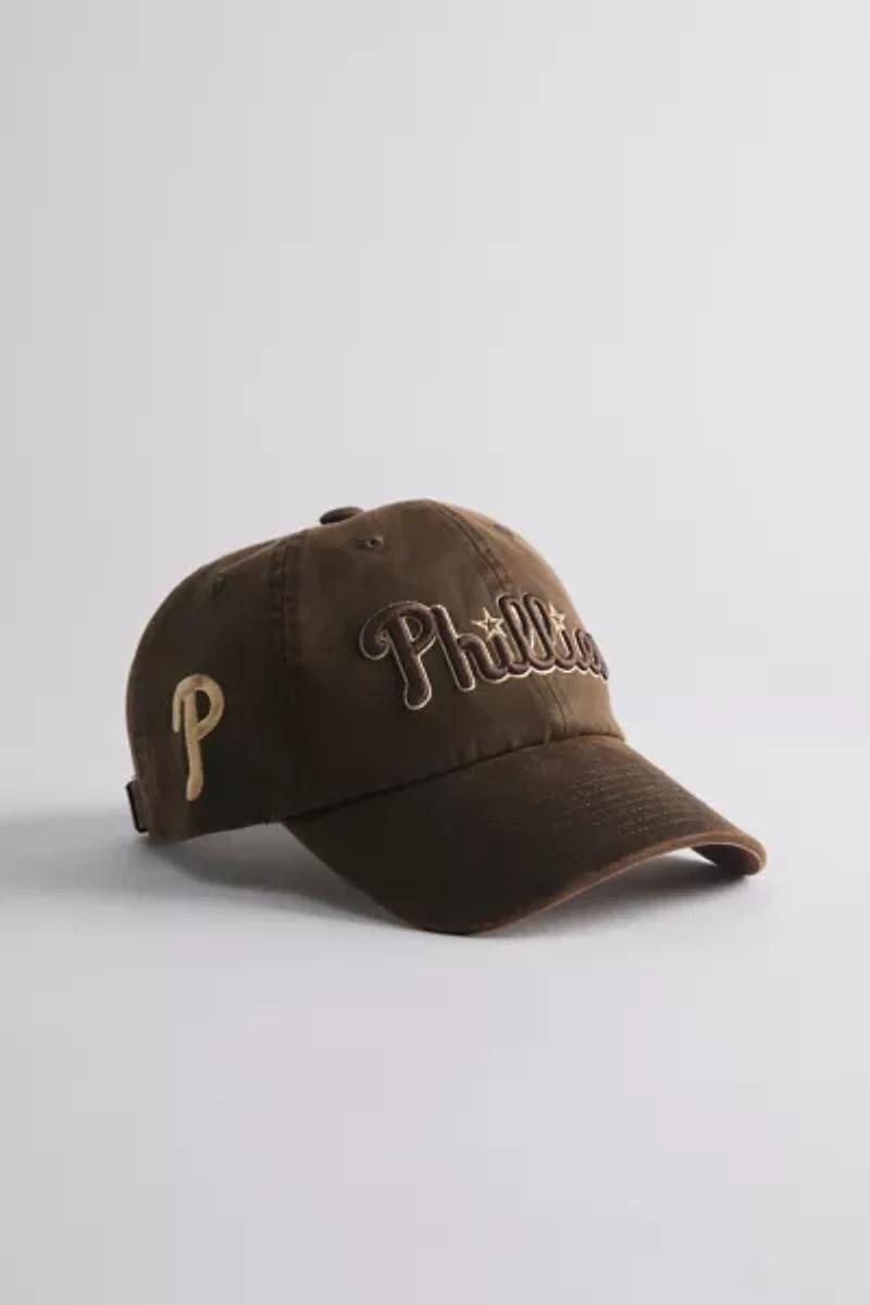 Mitchell & Ness MLB Philadelphia Phillies Faux Leather Dad Hat