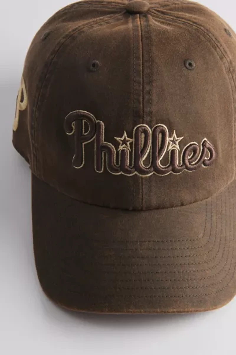 Mitchell & Ness MLB Philadelphia Phillies Faux Leather Dad Hat