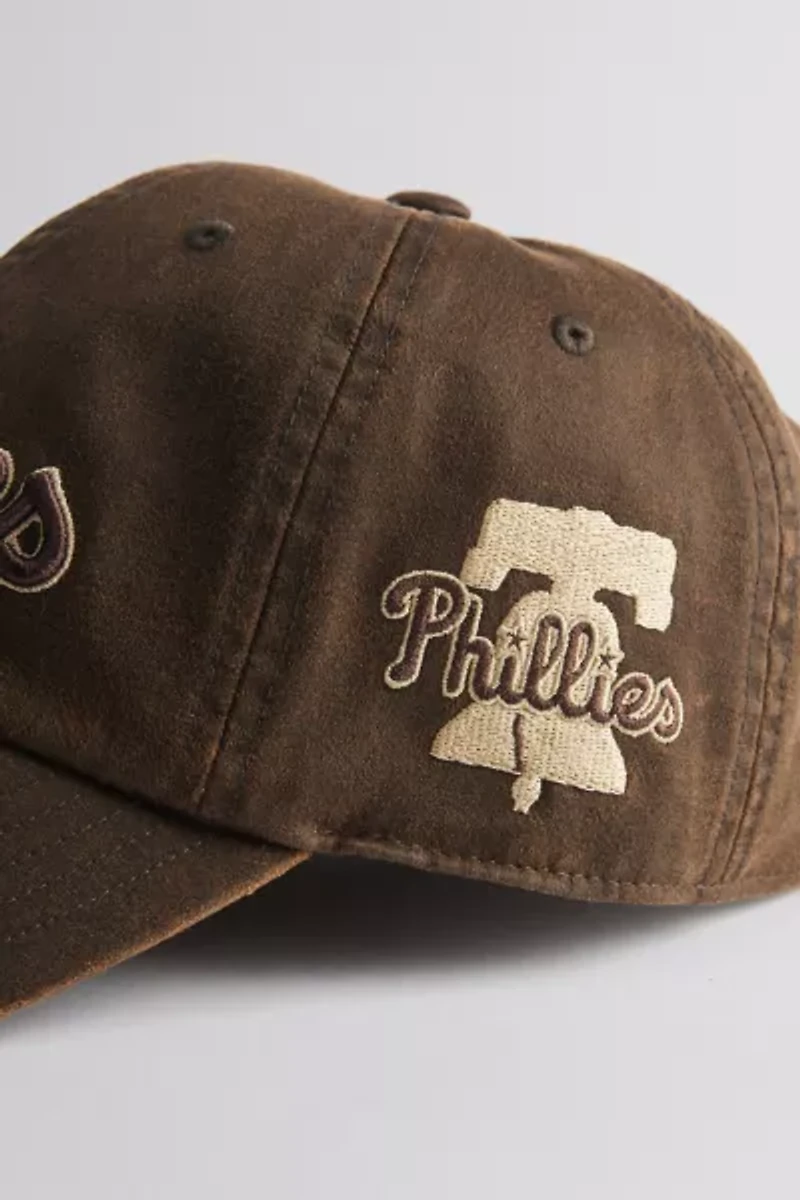 Mitchell & Ness MLB Philadelphia Phillies Faux Leather Dad Hat