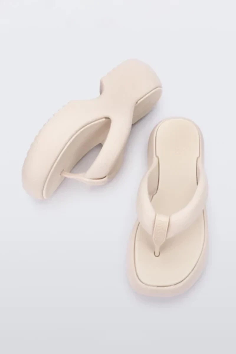 Melissa Free Fuzzy Heeled Thong Sandal
