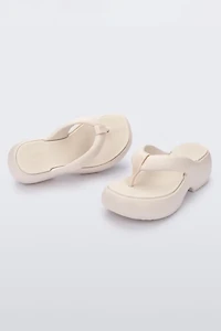 Melissa Free Fuzzy Heeled Thong Sandal