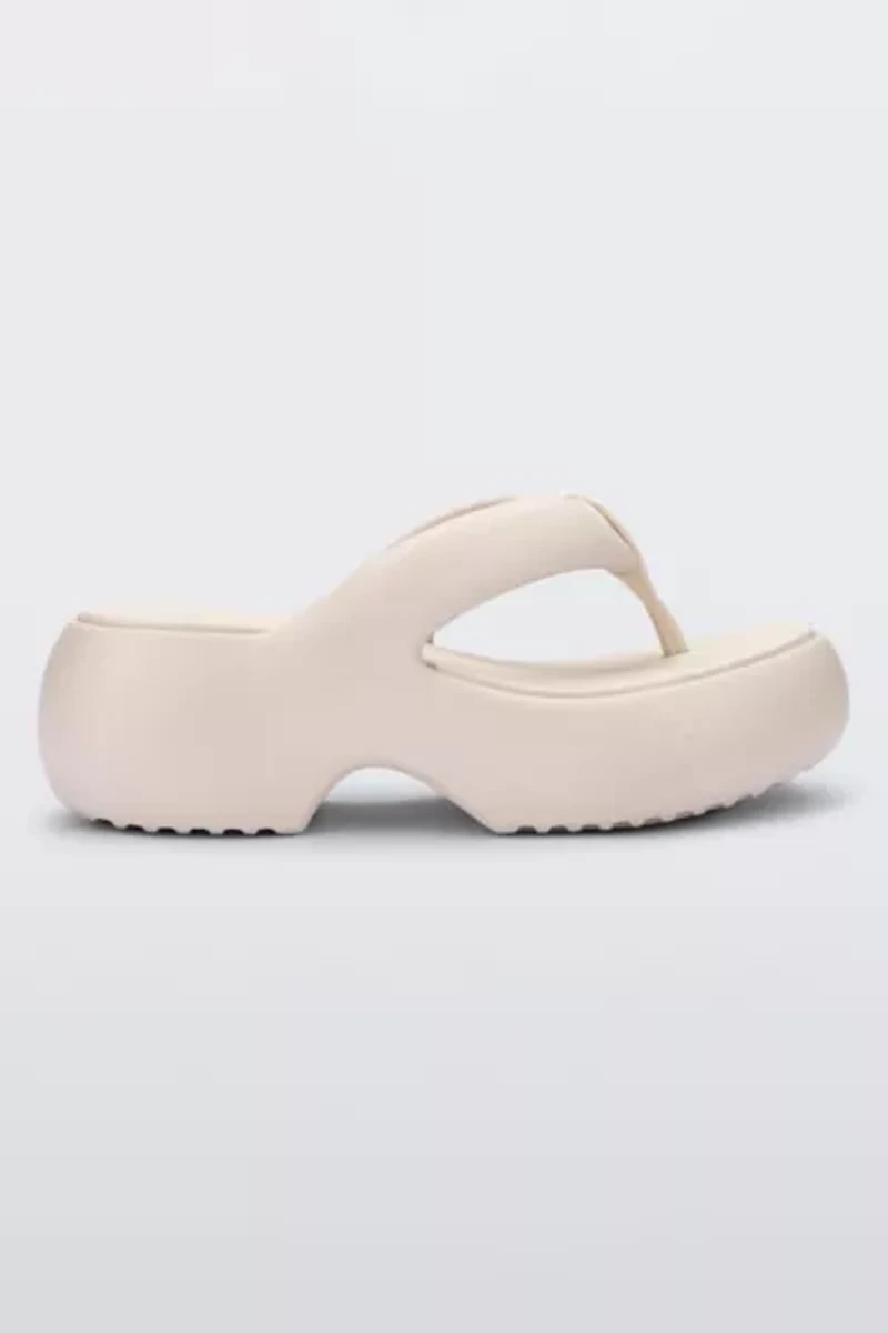Melissa Free Fuzzy Heeled Thong Sandal