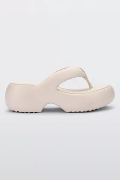 Melissa Free Fuzzy Heeled Thong Sandal