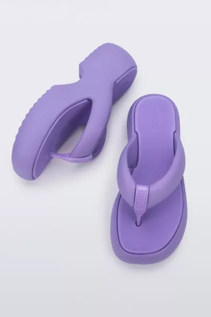Melissa Free Fuzzy Heeled Thong Sandal