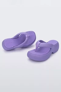 Melissa Free Fuzzy Heeled Thong Sandal