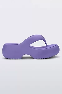 Melissa Free Fuzzy Heeled Thong Sandal