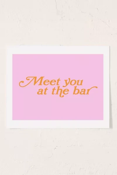 GS Print Shoppe Meet You At The Bar Art Print