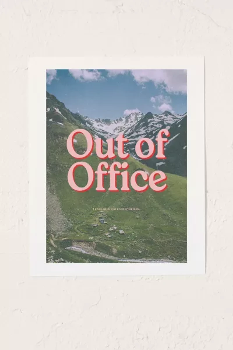 GS Print Shoppe Out Of Office Art Print