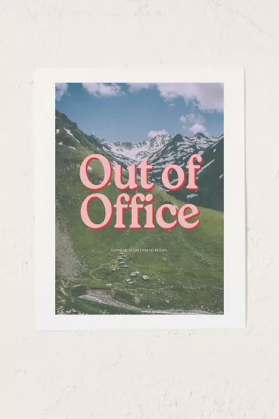 GS Print Shoppe Out Of Office Art Print
