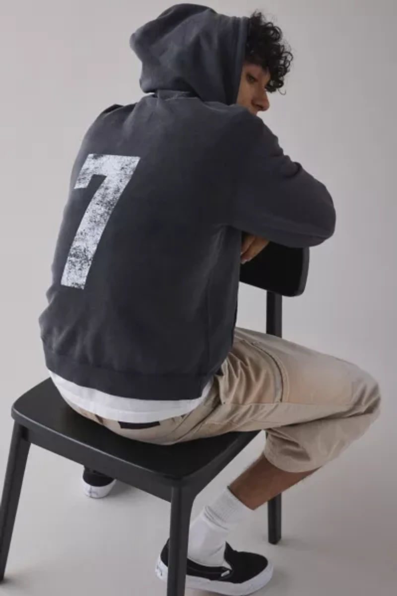 BDG Bonfire Graphic Full Zip Hoodie Sweatshirt