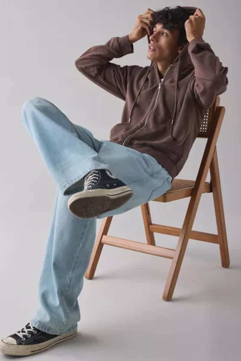 BDG Bonfire Graphic Full Zip Hoodie Sweatshirt