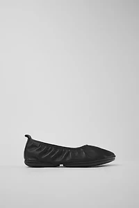 Camper Right Leather Pleated Ballerina Flat