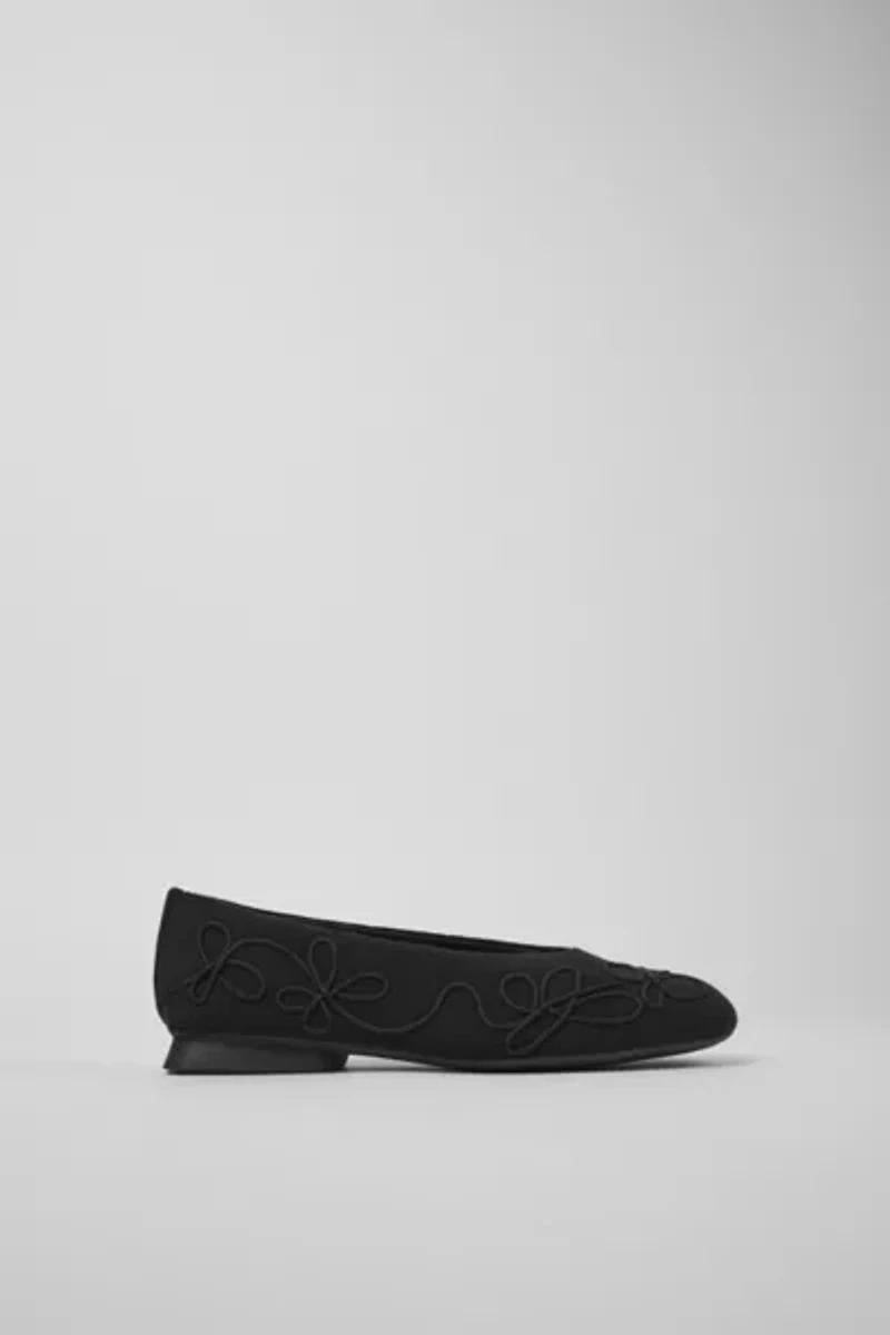 Camper Casi Myra Embroidered Ballerina Flat