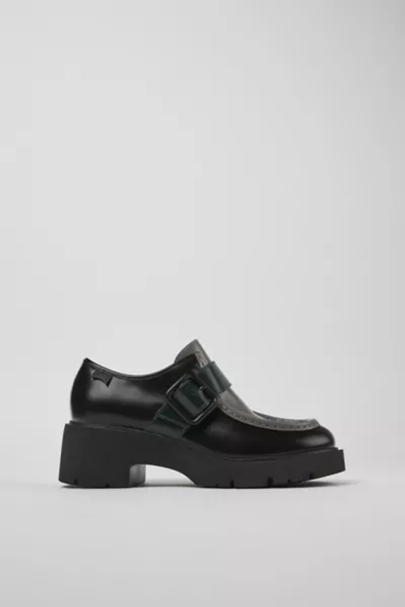 Camper Milah Leather Buckled Loafer
