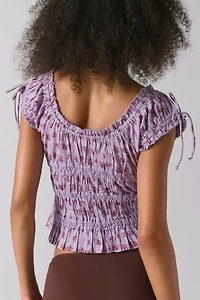 Kimchi Blue Remi Tie-Front Cropped Blouse