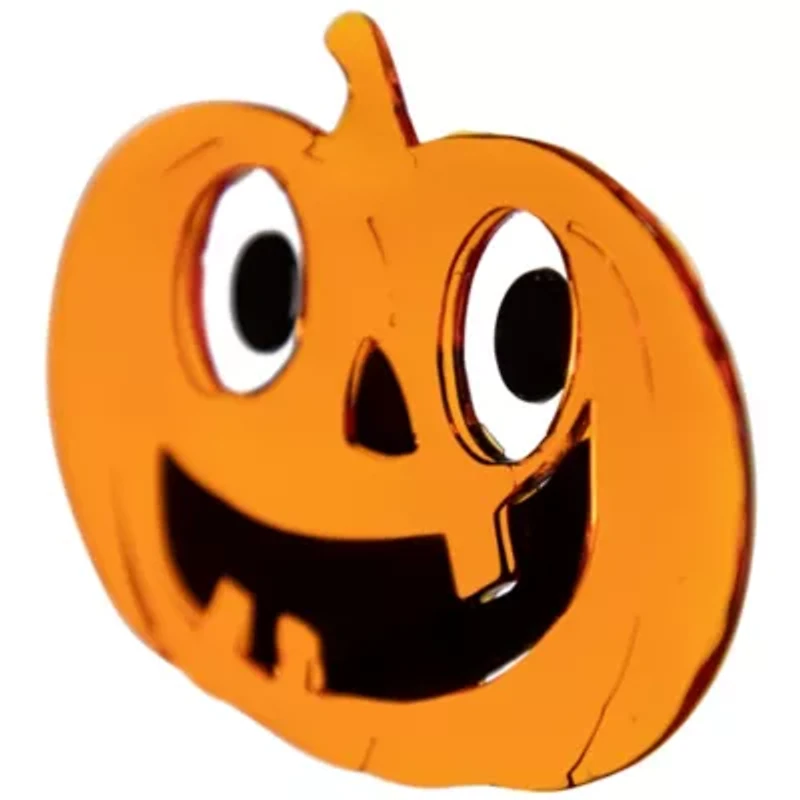 Jack-O-Lantern and Bats Halloween Gel Window Cling Set