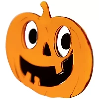 Jack-O-Lantern and Bats Halloween Gel Window Cling Set