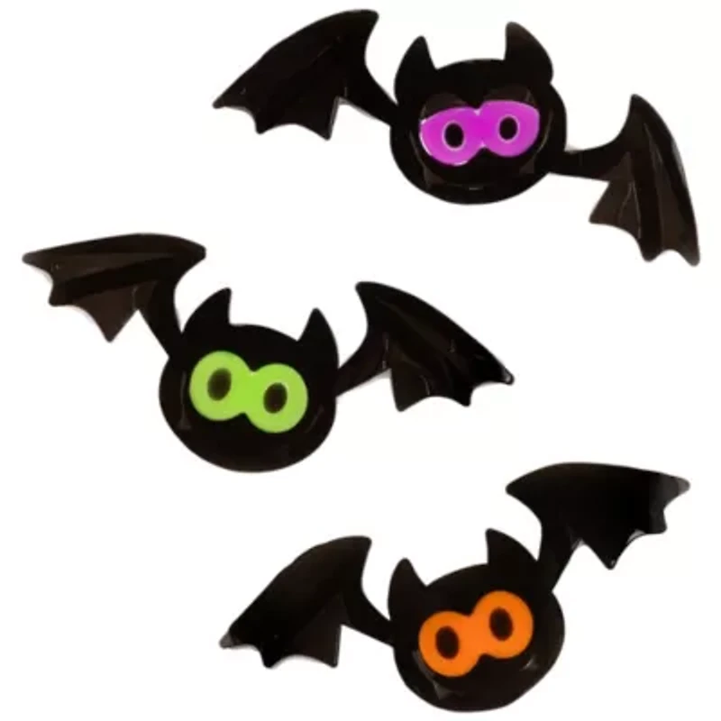 Jack-O-Lantern and Bats Halloween Gel Window Cling Set
