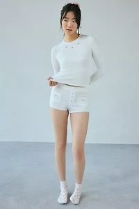 Frankies Bikinis Eve Waffle Knit Micro Short