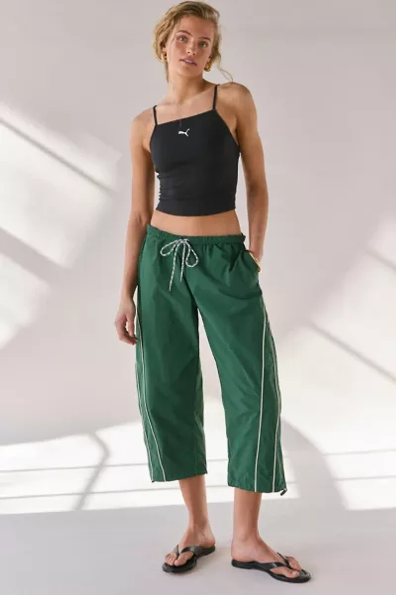 Puma Essentials Ribbed Knit Square Neck Tank Top