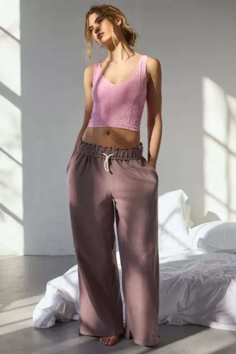 Out From Under Plunge Tapestry Jacquard Seamless Knit Cami