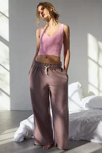 Out From Under Plunge Tapestry Jacquard Seamless Knit Cami