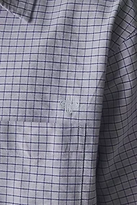 UO Check Pattern Boxy Oxford Shirt