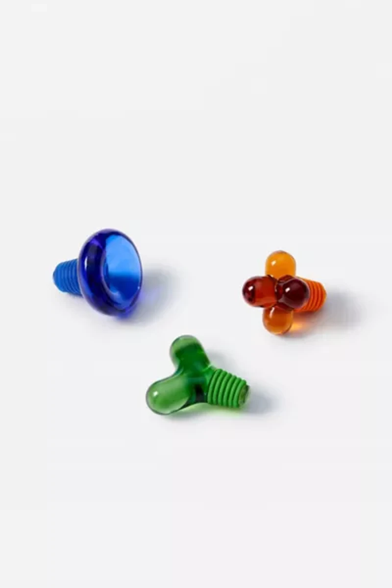 Areaware Hobknob Bottle Stoppers Set