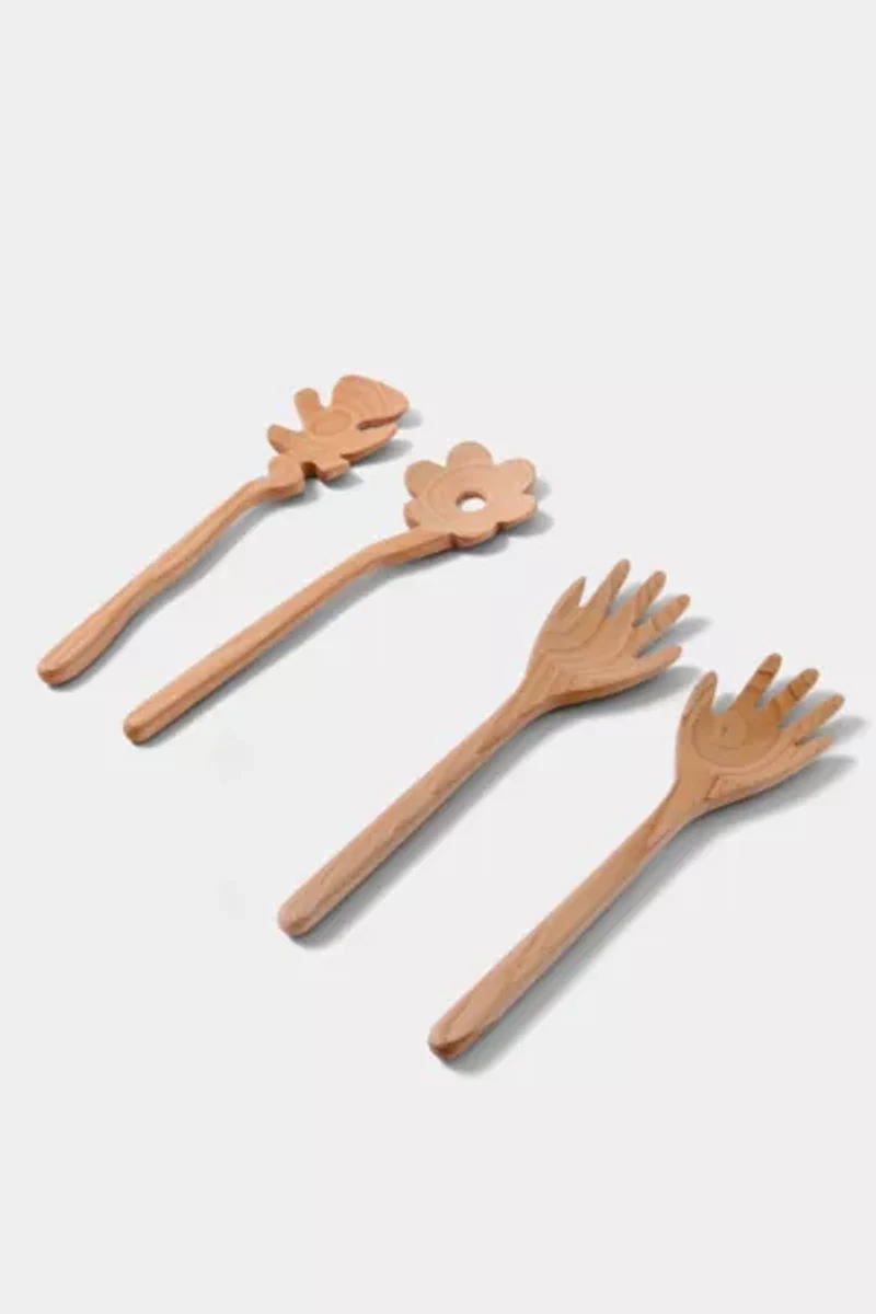 Areaware Wooden Serving Friends Set