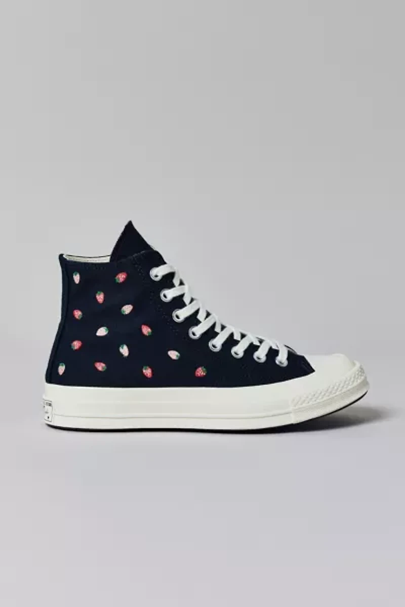 Converse Women's Chuck 70 Embroidered Strawberry High Top Sneaker