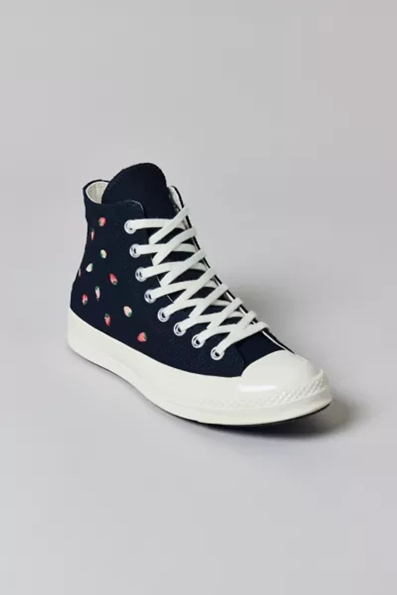 Converse Women's Chuck 70 Embroidered Strawberry High Top Sneaker