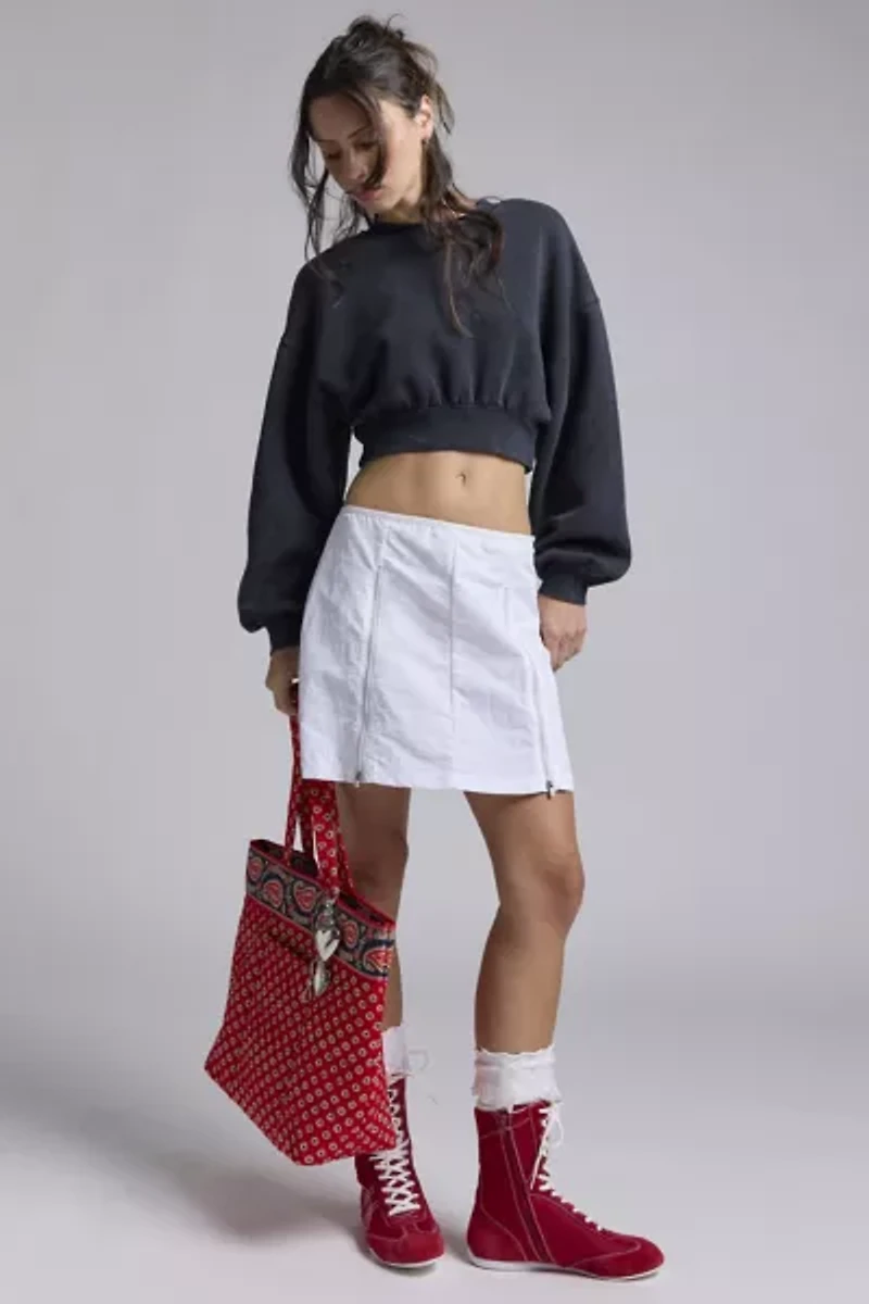 Puma Dare To Zip Off Athletic Mini Skirt