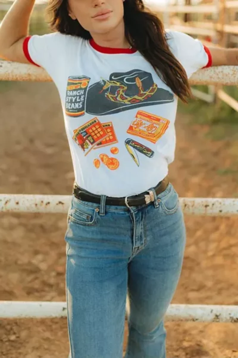 Feels So Good Night Beans Ringer T-Shirt