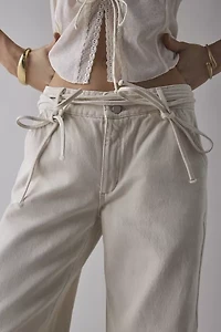 Abrand 99 Bone Baggy Tied-Up Jean