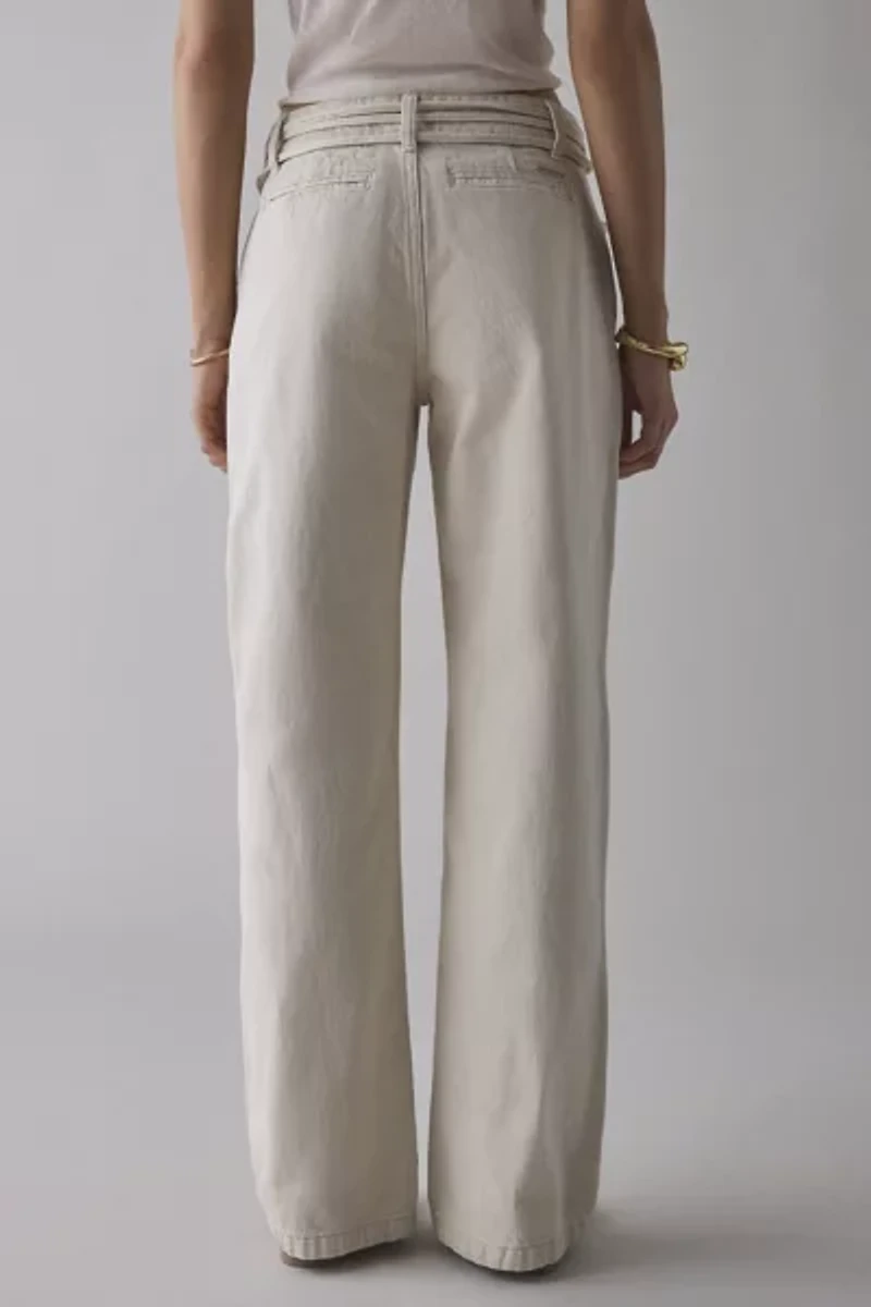 Abrand 99 Bone Baggy Tied-Up Jean