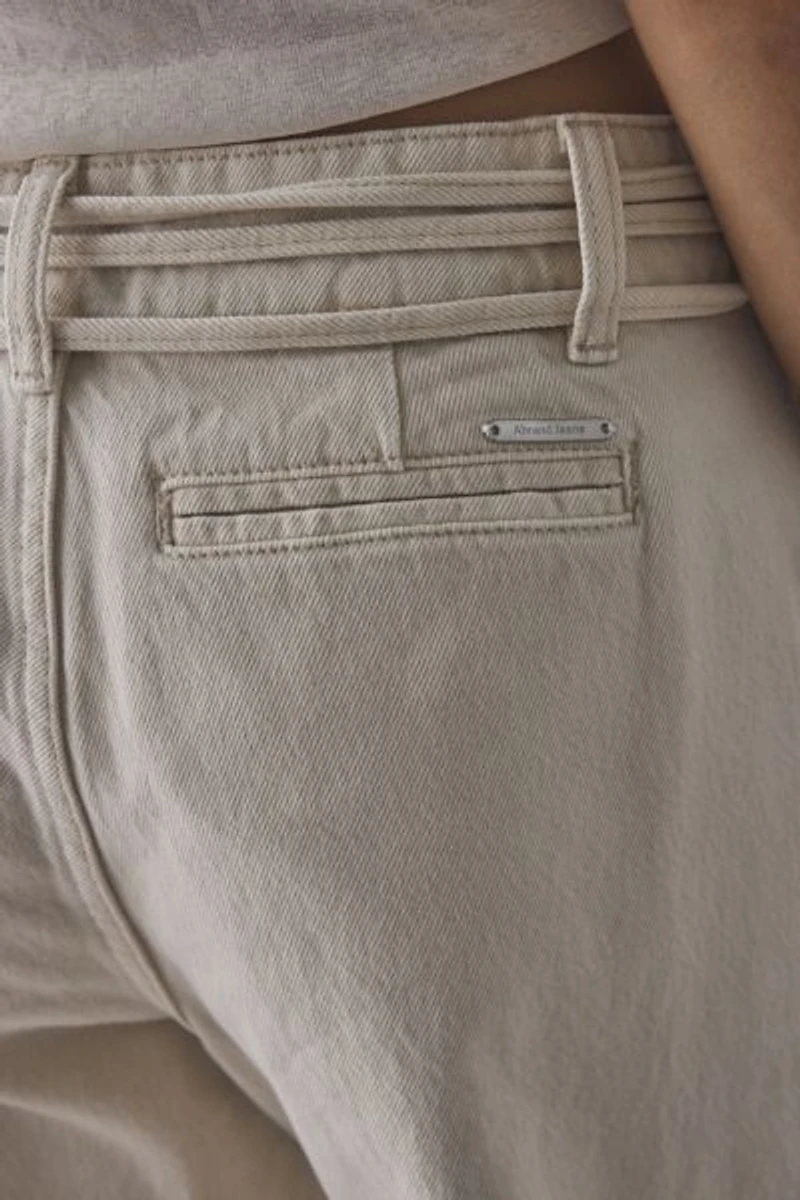 Abrand 99 Bone Baggy Tied-Up Jean