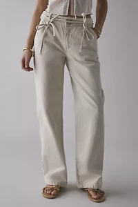 Abrand 99 Bone Baggy Tied-Up Jean