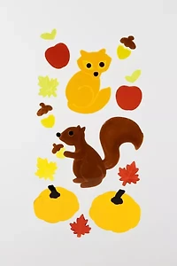 Fall Harvest Gel Window Cling Set