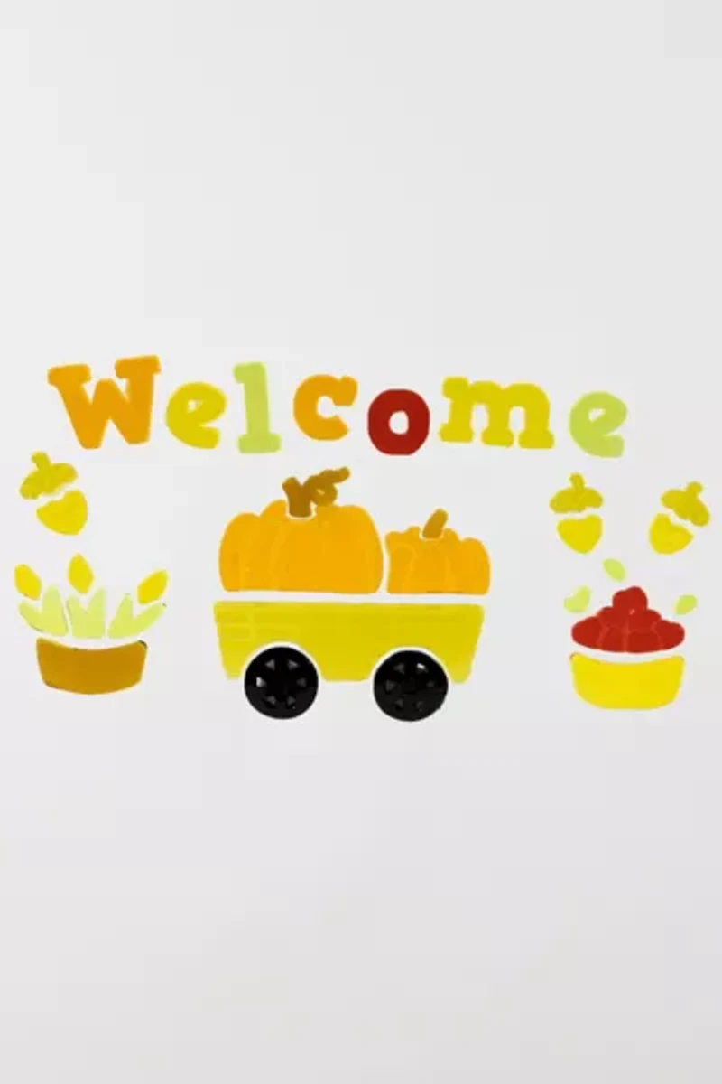 Fall Harvest Gel Window Cling Set