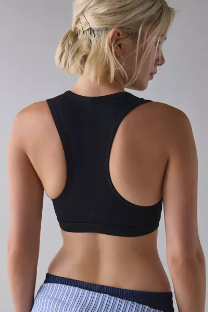 Daughter Lessons Love High-Neck Heart Cutout Sports Bra