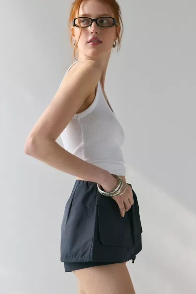 WMWM Navy Pockets Sporty Micro Short