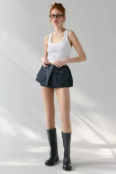 WMWM Navy Pockets Sporty Micro Short
