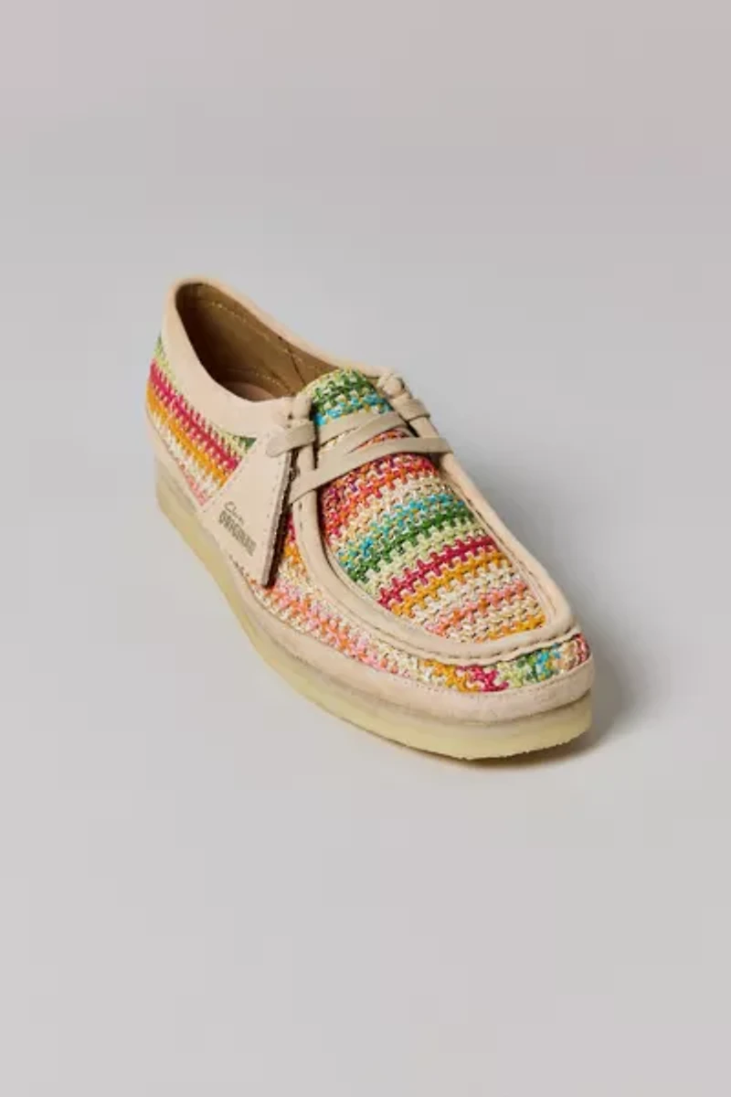 Clarks Women's Wallabee Multicolor Raffia Shoe