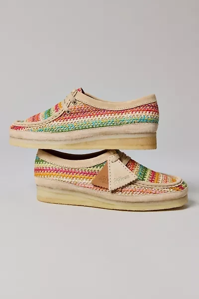 Clarks Women's Wallabee Multicolor Raffia Shoe