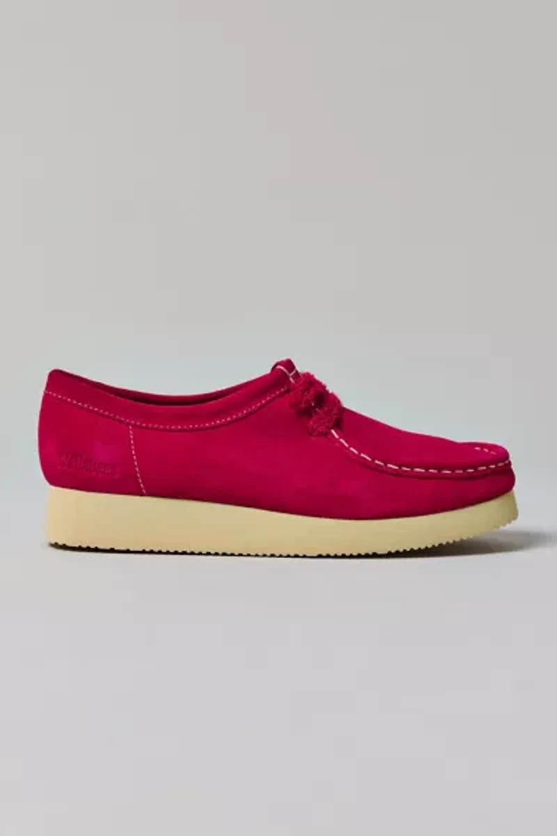 Clarks Women's Wallabee Day Pink Suede Shoe