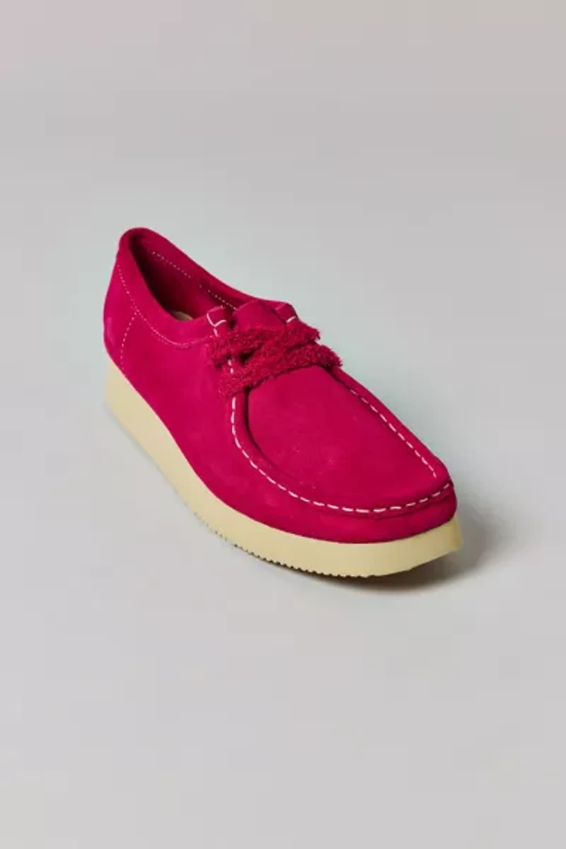 Clarks Women's Wallabee Day Pink Suede Shoe