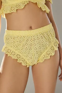 Out From Under Picnic Me Up Eyelet Ruffle Boyshort
