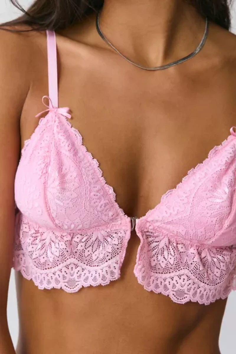Mucci Sienna Scalloped Lace Bow Detail Triangle Bralette