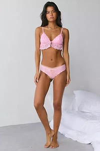 Mucci Sienna Scalloped Lace Bow Detail Triangle Bralette